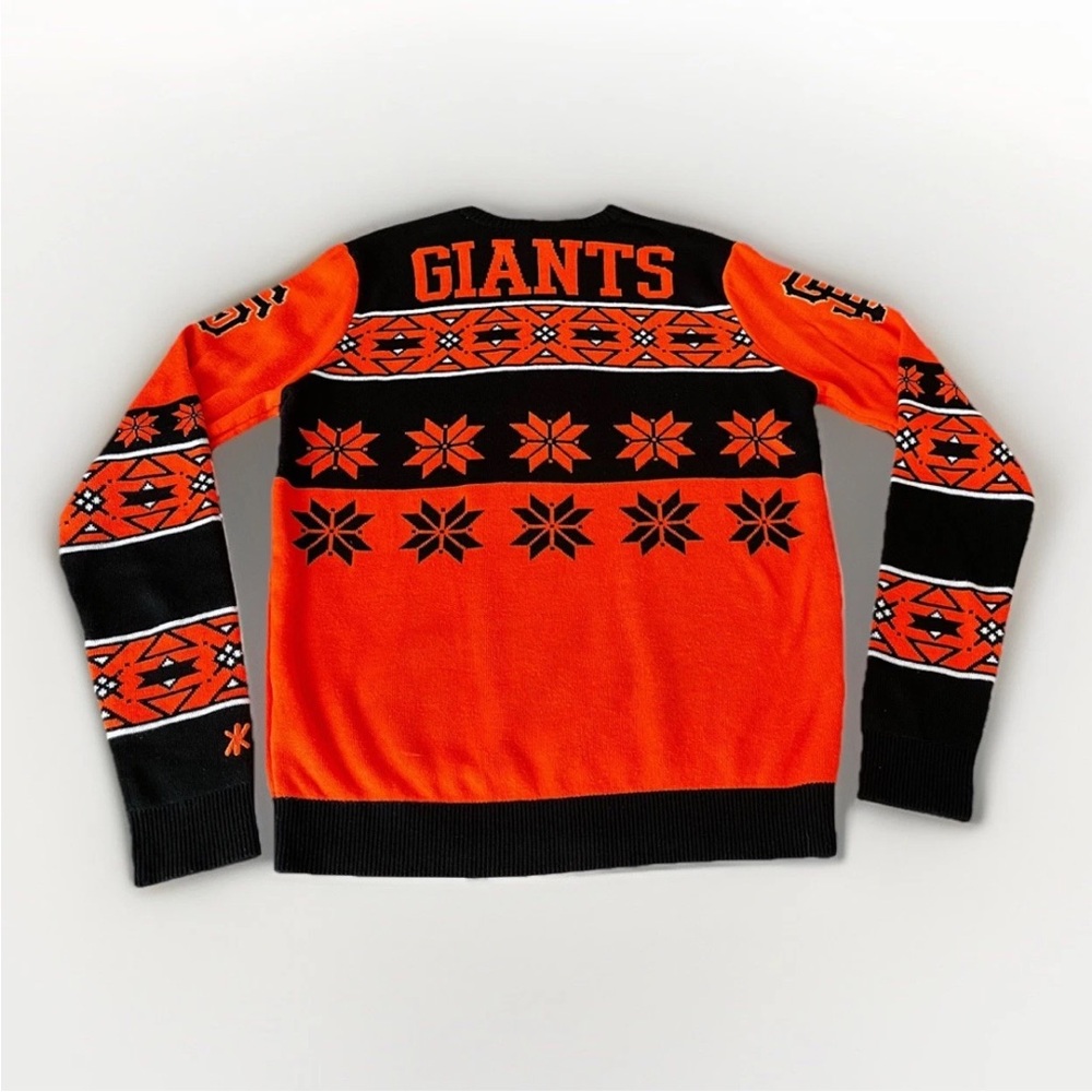 San Francisco Giants Crewneck Holiday Sweater | MLB Genuine Merchandise | Men M - Picture 3 of 9